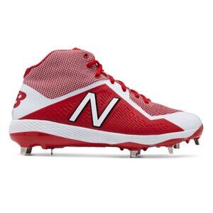 New Balance Men’s 4040 V4 Mid Metal Baseball Cleats Red Spikes Size 16